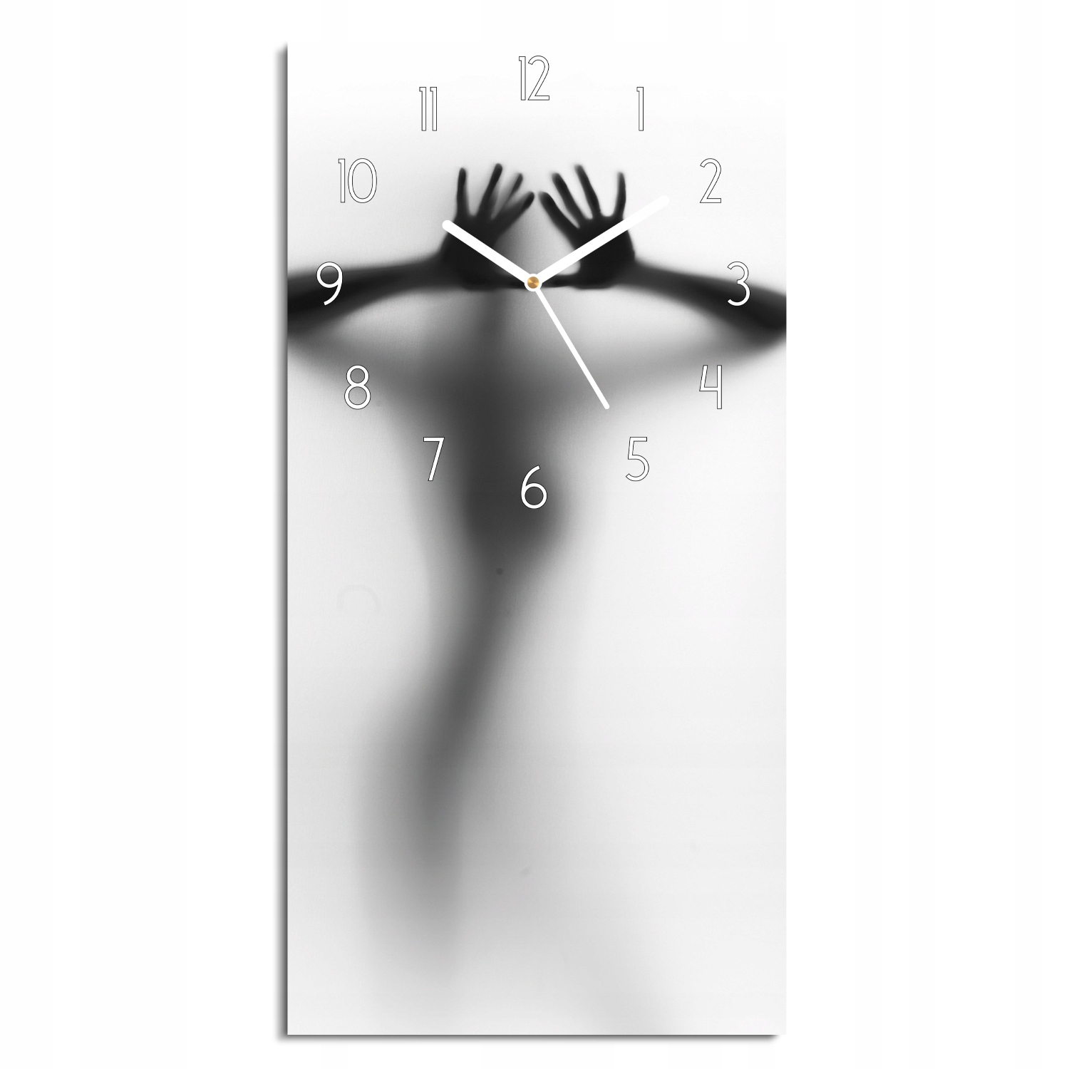 hodiny s fotografiou Žena telo tieň s fotografiou 30x60