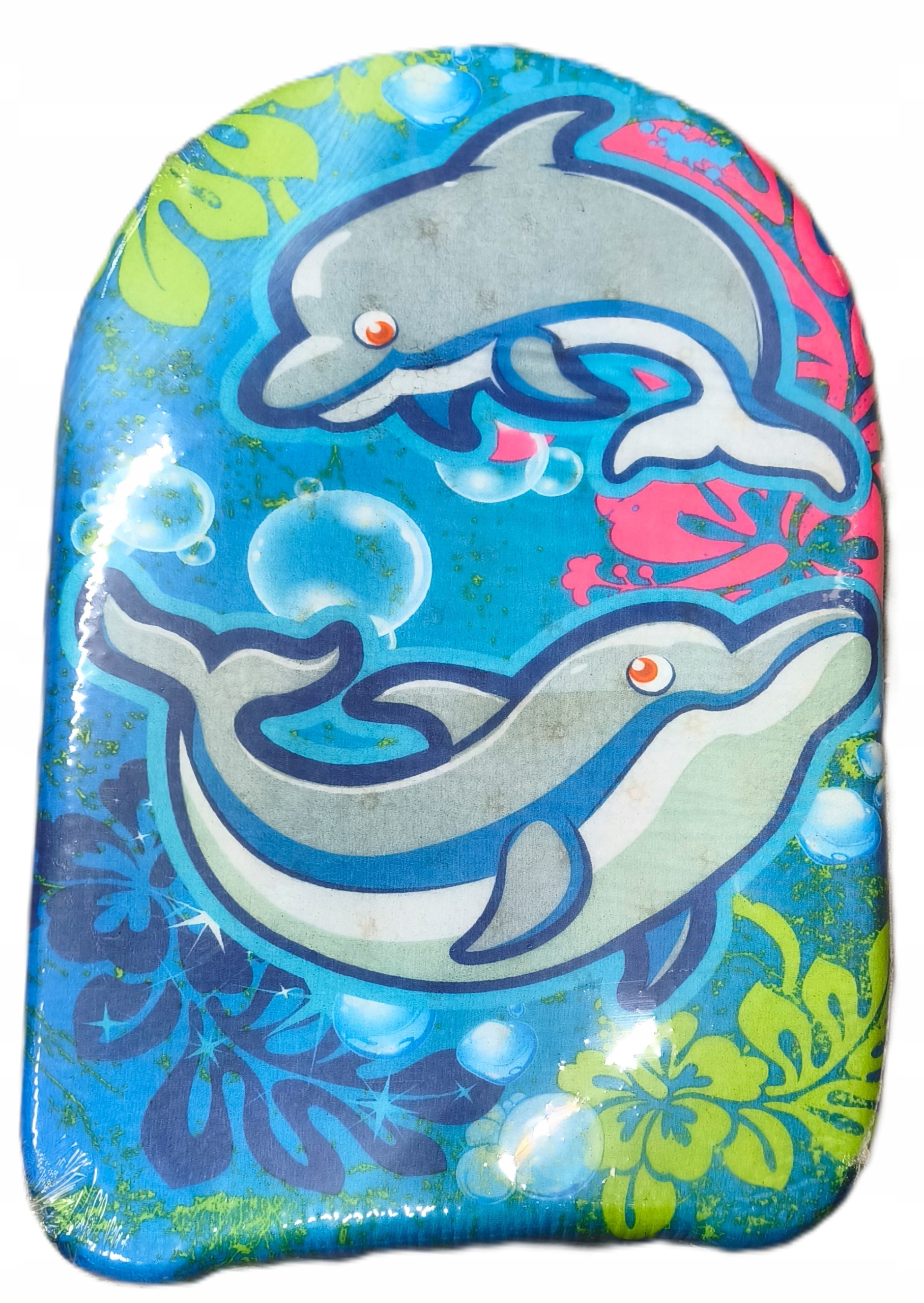Deska do nauki pływania pływacka Bodyboard delfiny szar 42CM 18''cali