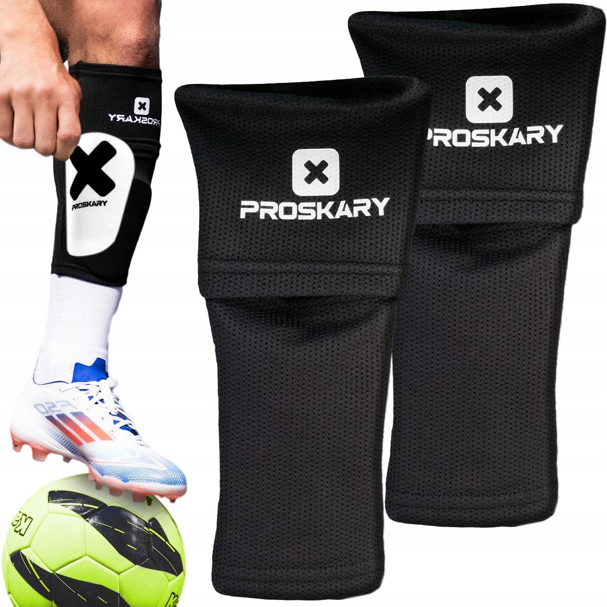 Opaski do ochraniaczy Proskary RS-01 senior czarne