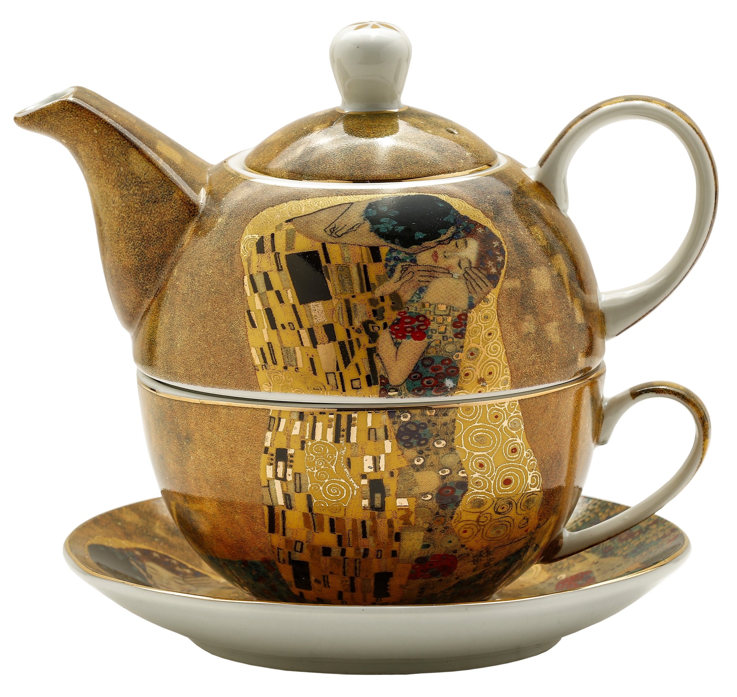 Tea for One – Sada šálek 200 Ml s konvičkou 400 ml – Klimt podšálek