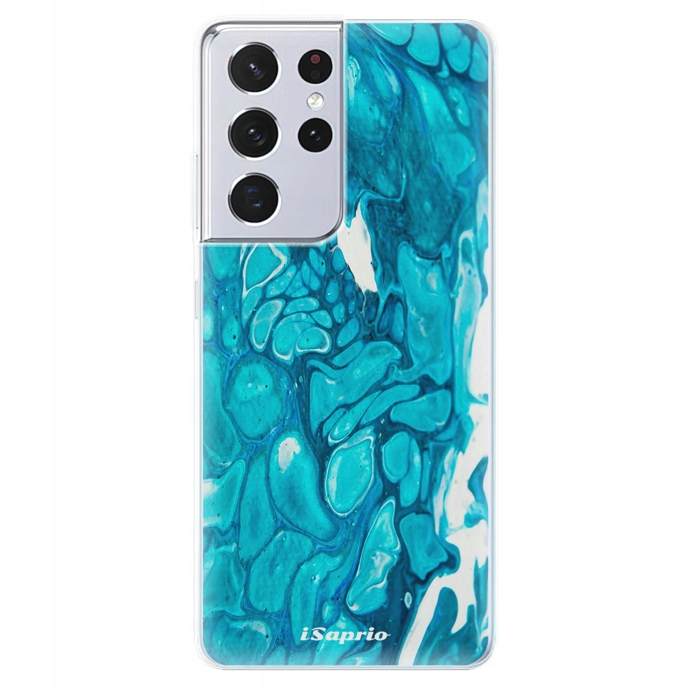 Silikonowe etui iSaprio BlueMarble 15 do Samsung Galaxy S21 Ultra
