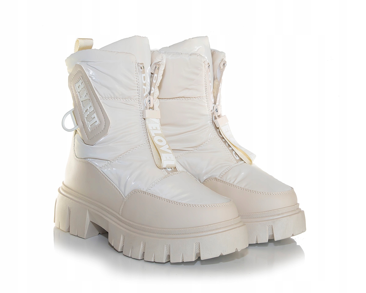 Buty ciepłe Trapery ocieplane Zimowe śniegowce Kolor wielokolorowy