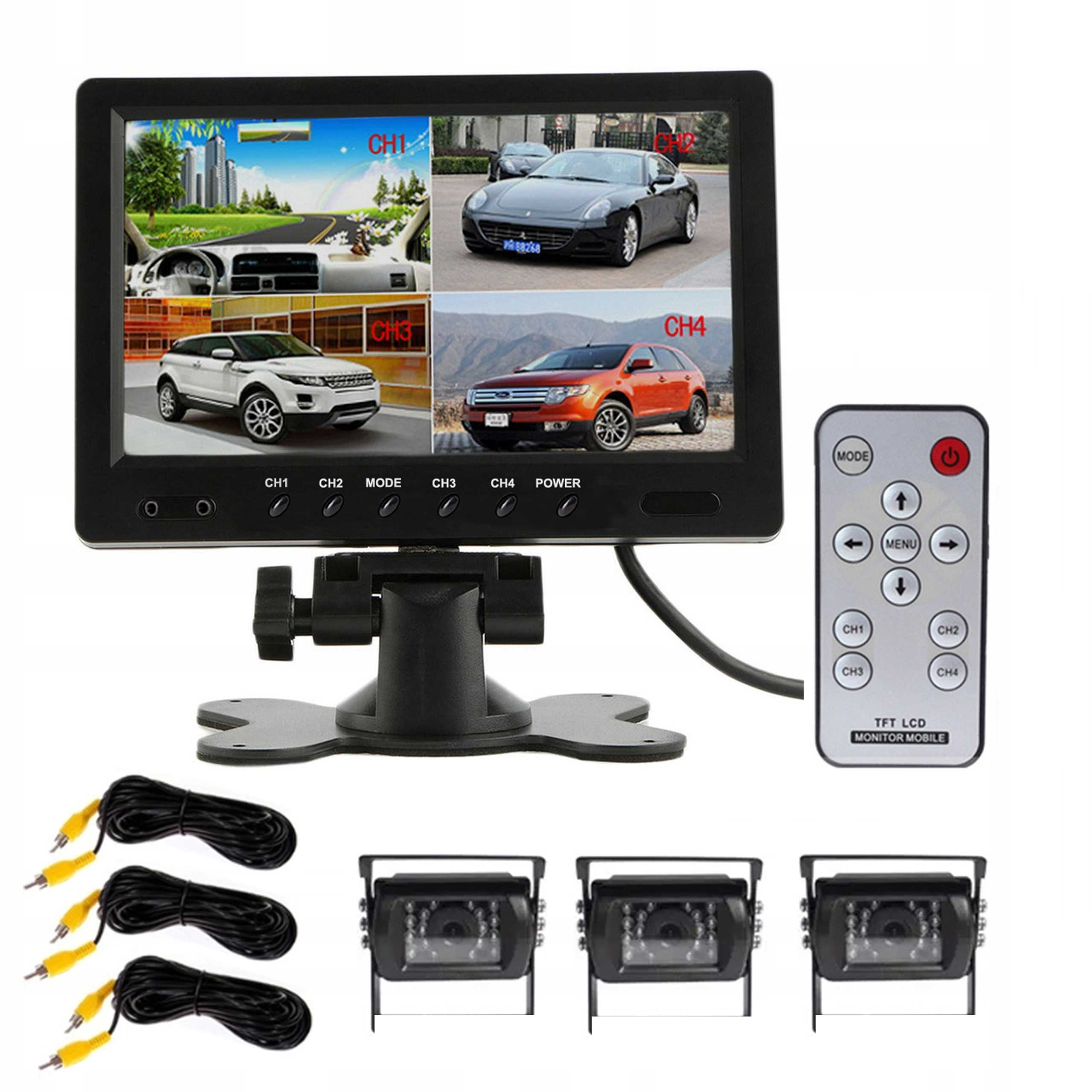 3X камера заднего вида монитор 9 дюйм (ОВ) автобус МДП ИК-светодиодов