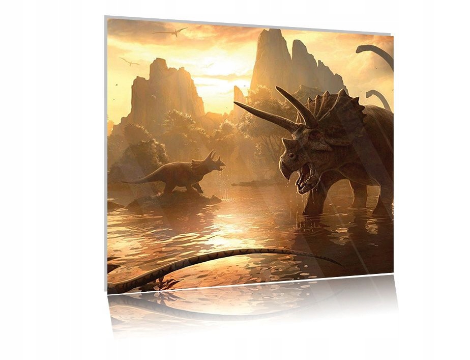 

Obraz szklany na szkle Dinozaury 06 50x50