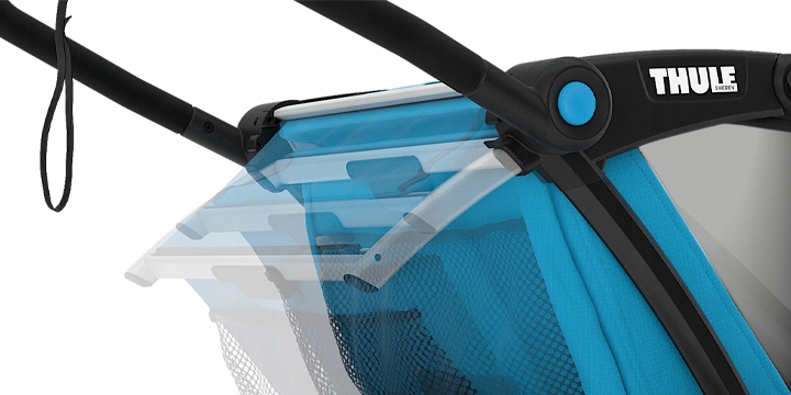 THULE Chariot Cross 1 przyczepka rowerowa 2w1 | Ma Kolor dominujący odcienie niebieskiego