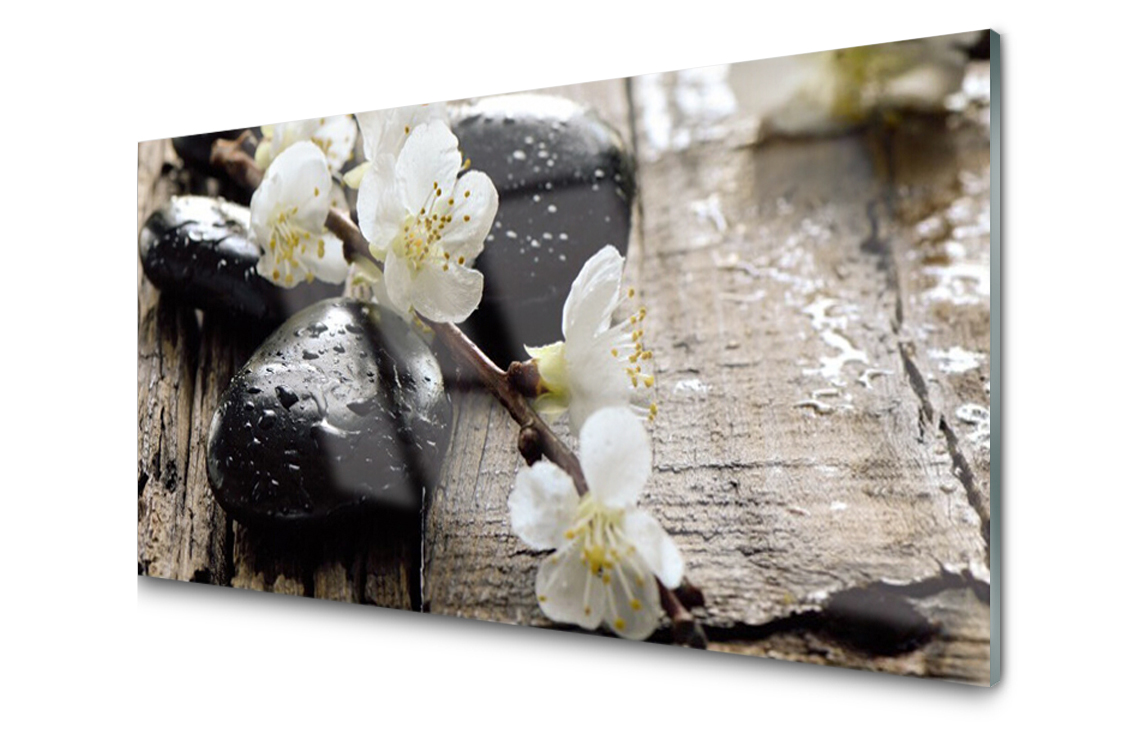 

Panel szklany Płytka Kwiaty Ze 120x60 + Klej