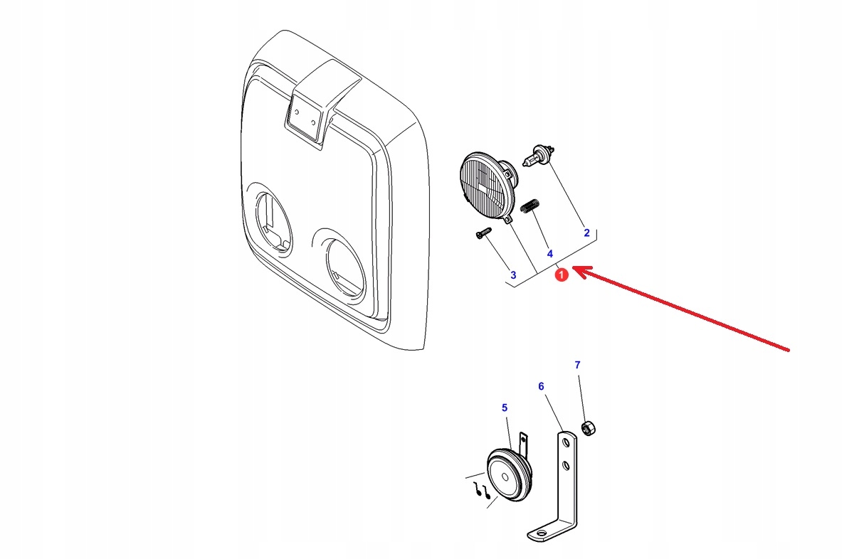 MF3788220M91 - 3788220m91 передняя лампа