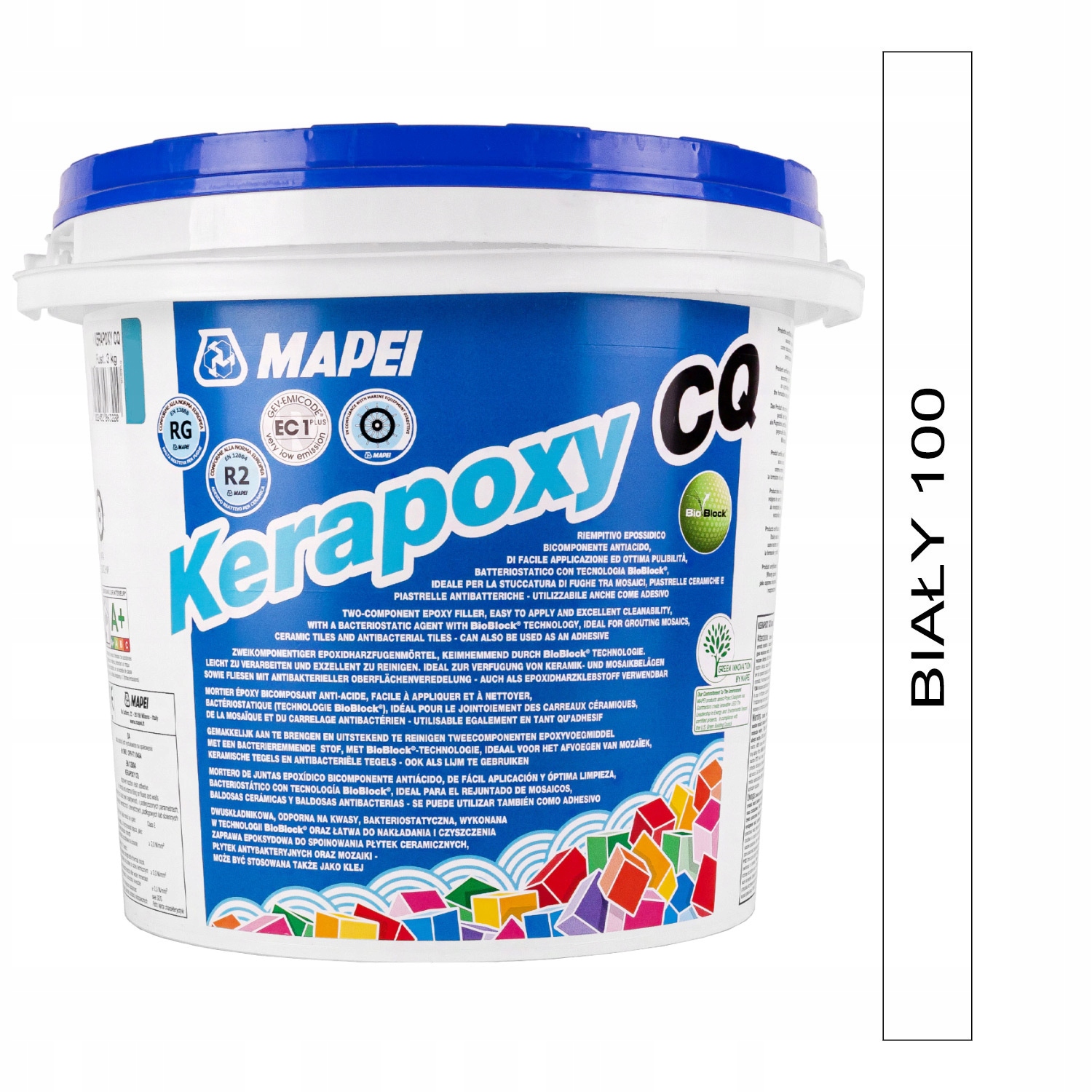 Fuga epoksydowa Mapei Kerapoxy Cq 3kg kolor 100 biały