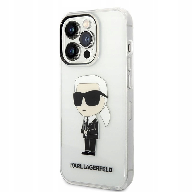 Karl Lagerfeld IML Nft Ikonik Pouzdro pro iPhone 14 Pro (průhledný)