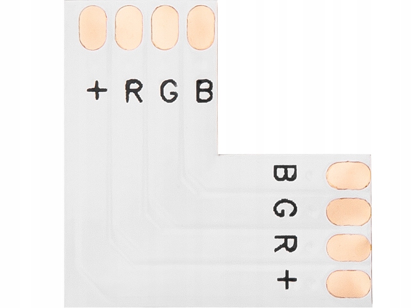 

Złączka konektor taśmy Led L kątowy 10mm 4 Pin