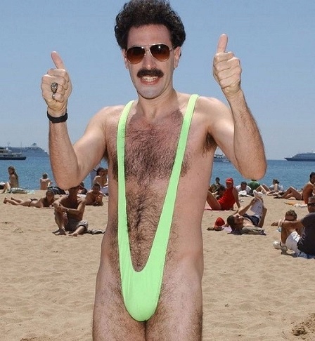 BORAT MANKINI STRÓJ BORATA KĄPIELOWY STRINGI Marka bez marki