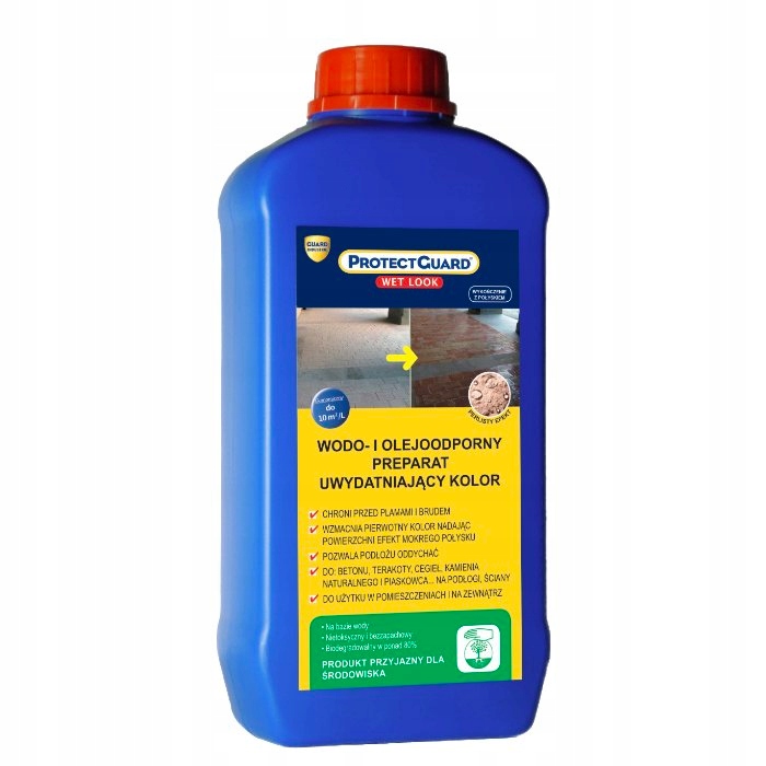 Impregnat efekt pół-połysk do kostki cegły kamienia ProtectGuard Wl 1L