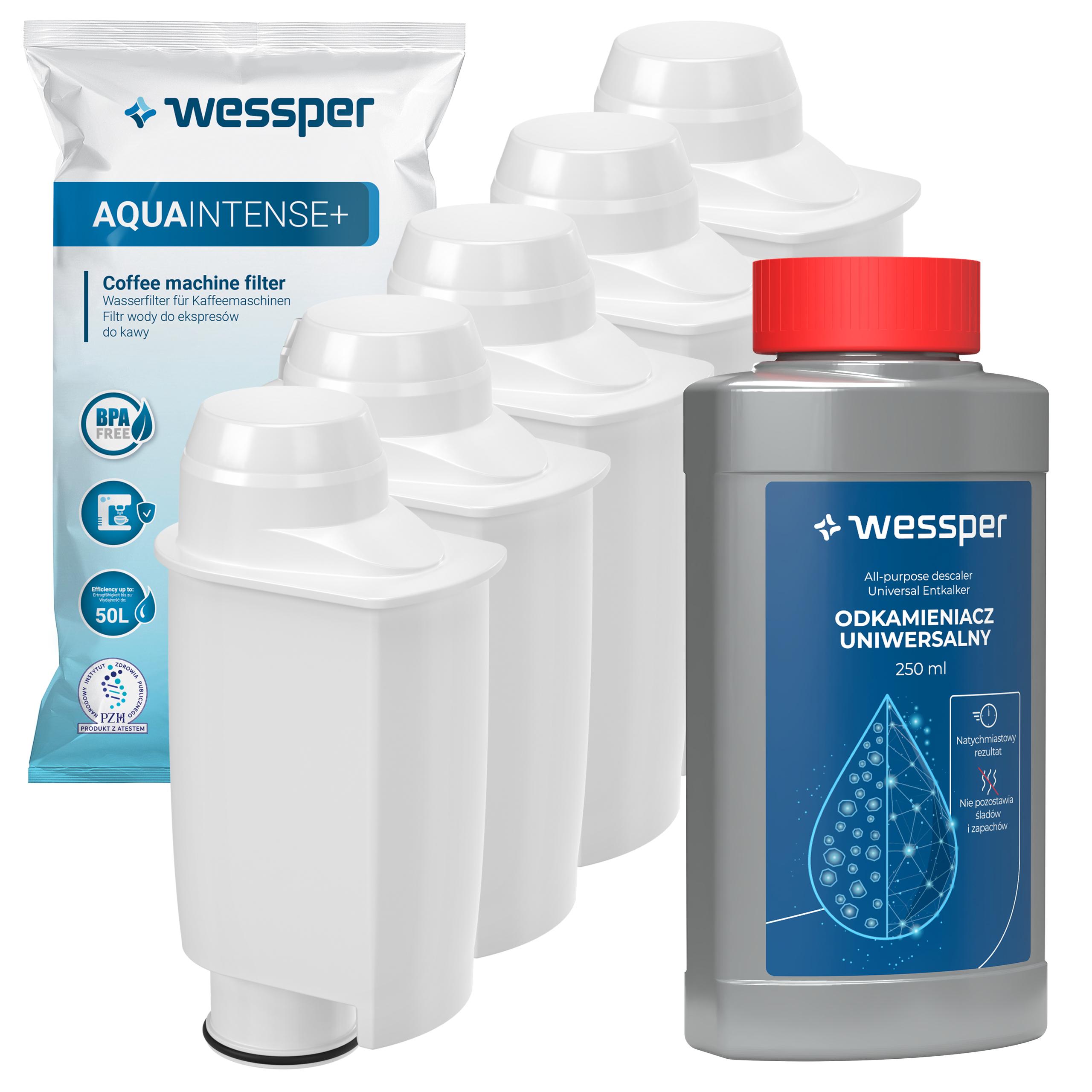 Sada pro kávovar Philips Saeco: Wessper 5 x vodní filtr odvápňovač