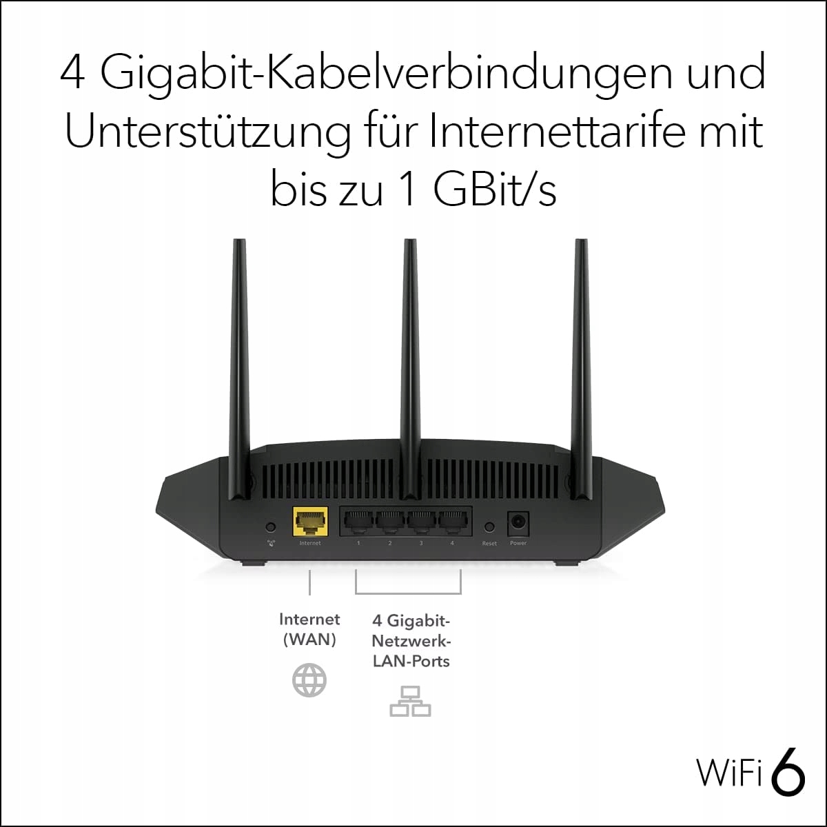 NETGEAR Router WiFi 6 AX1800, 4 Strumienie, Zasięg do 100m², Kompatybilny — miniatura 5