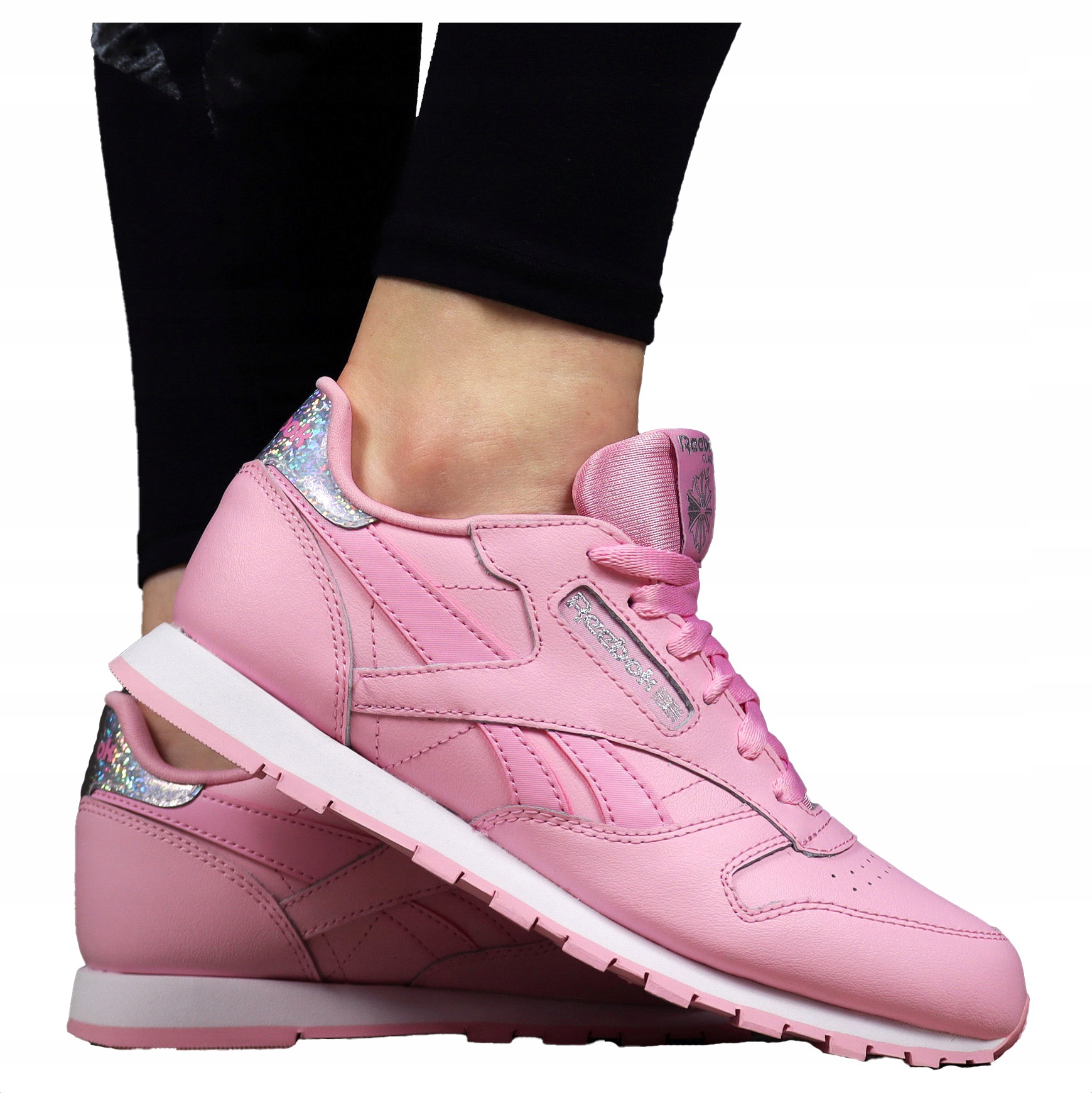 dámské boty Reebok Kožené Růžové ze sportovní kůže classic Podzimní
