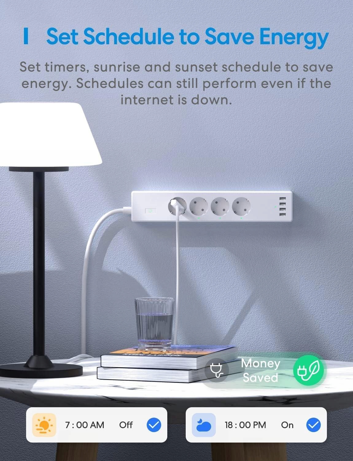 Inteligentna listwa zasilająca Meross MSS425F, 4 gniazda ,długość 1,8 m EAN (GTIN) 6973696563552