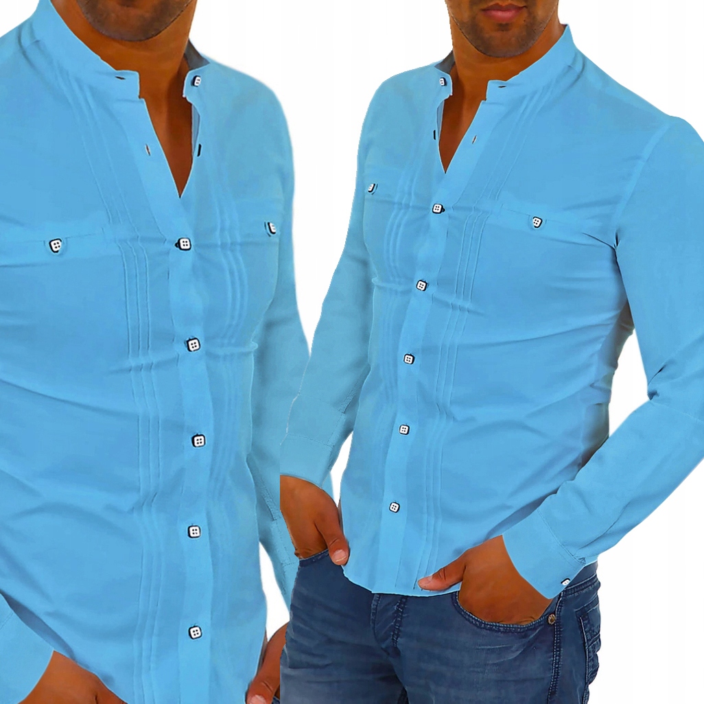 

Koszula Męska Stójka Ślub Wesele