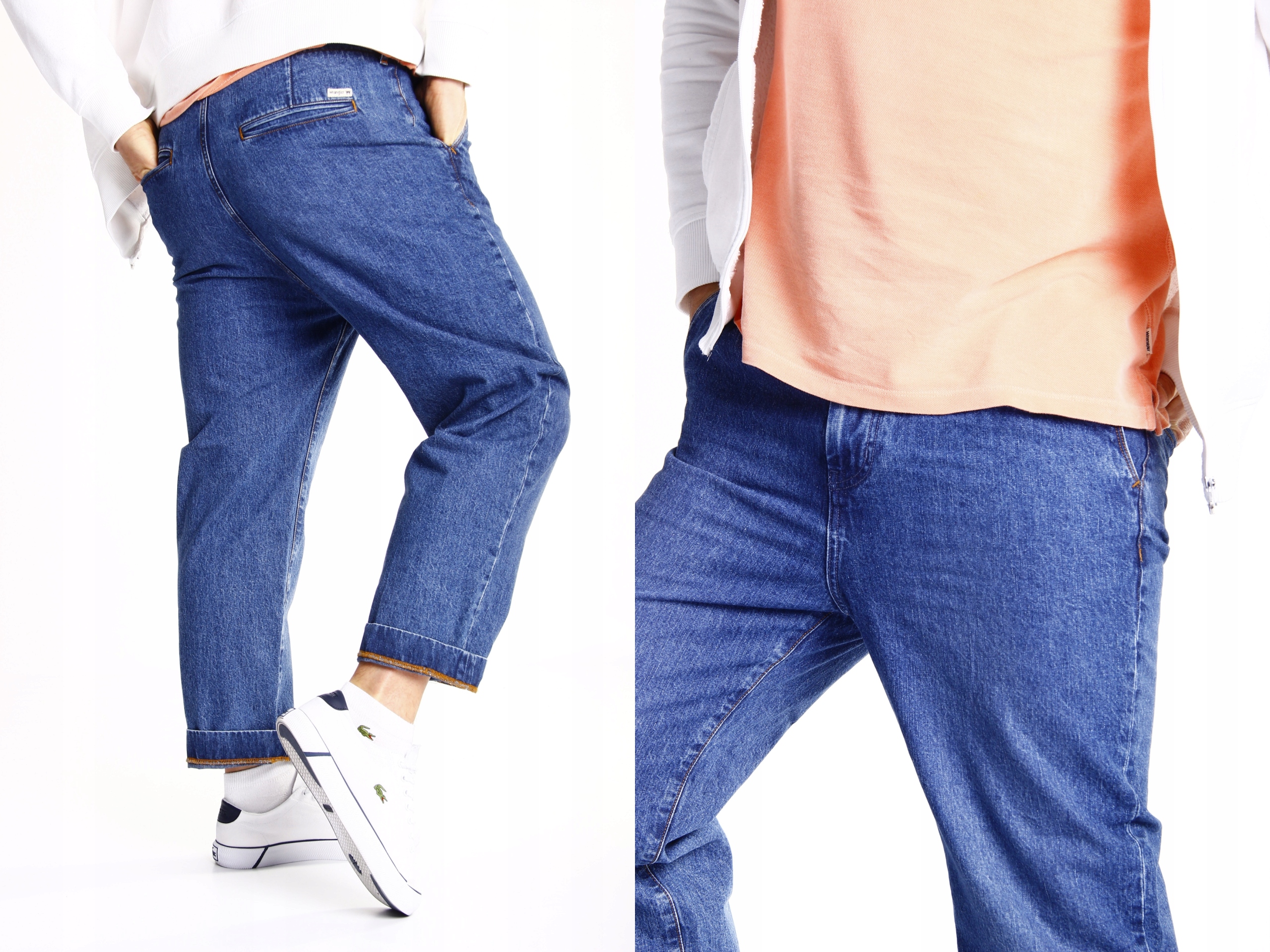 

Wrangler Pleated Chino Phelps Blue Jeansy W32 L32