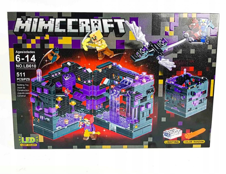 

Klocki Minecraft Nether Kopalnia Figurki 511 szt