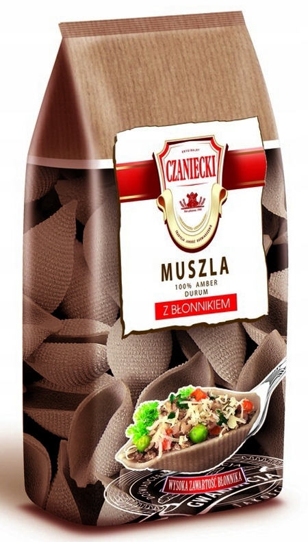 Levně 9X Těstoviny Czaniecki s vlákninou Muszla 250g Czaniecki