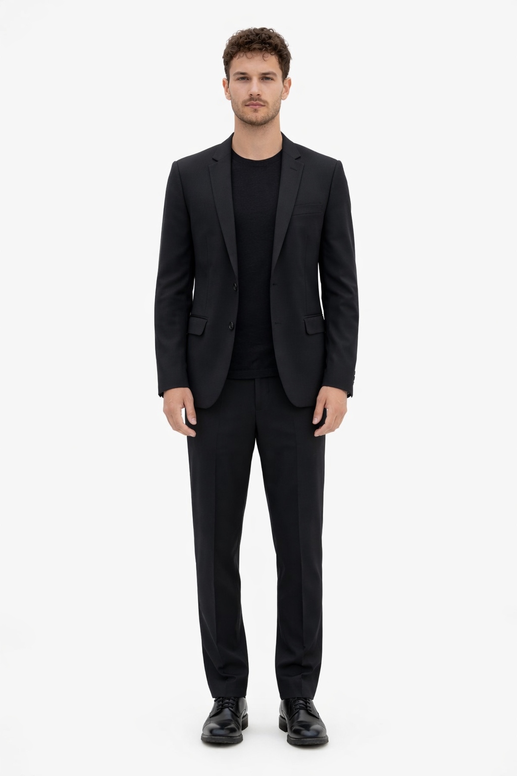 Bruuns Bazaar Černá Sako Slim S Klasickým Střihem 54 I3B