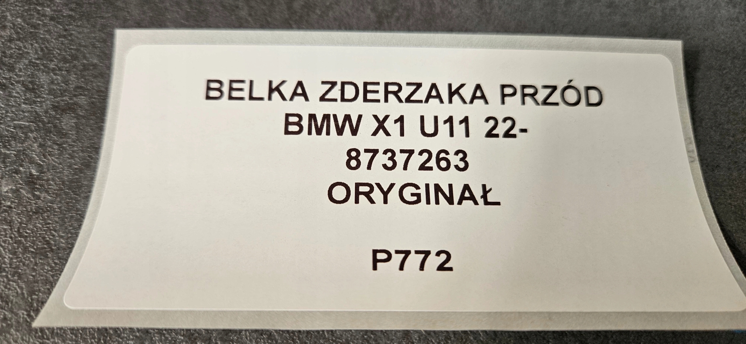 bumper support front BMW X1 U11 22- original 8737263