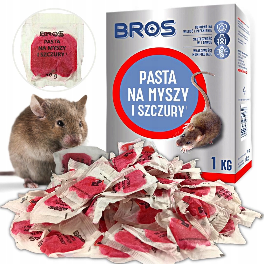 

Silna Pasta Trutka na myszy i szczury bros 1 kilo