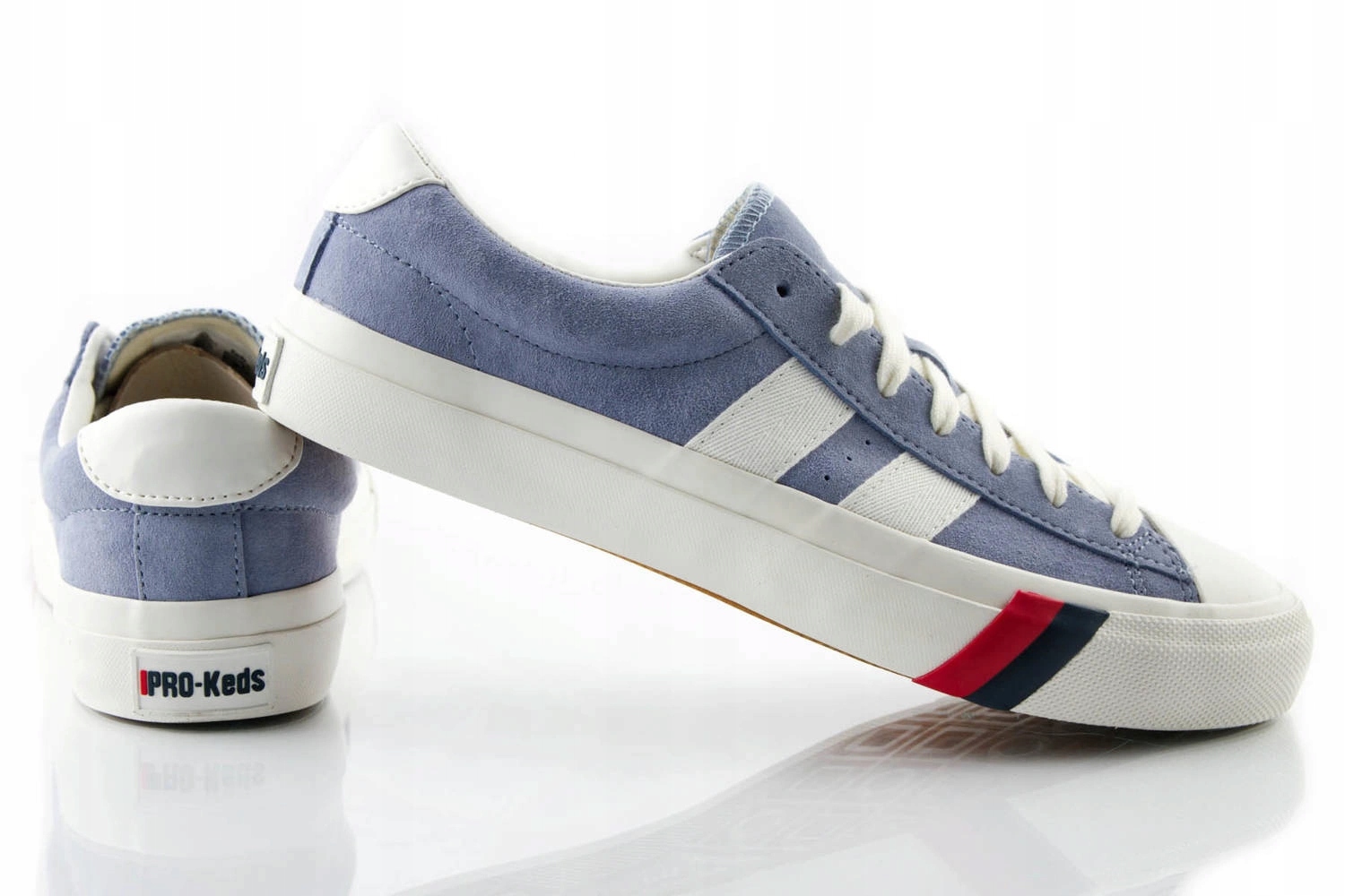 Unisexové boty Pro-keds kožené semišové tenisky modré pohodlné kůže 38,5