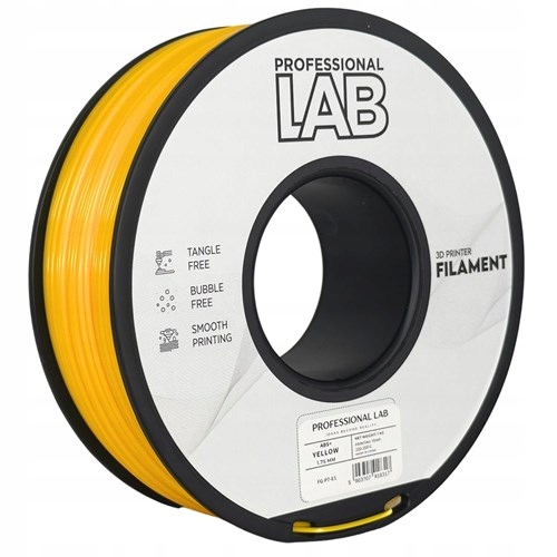 Filament Prof. Lab Abs+ 1.75mm 1kg Żółty Yellow