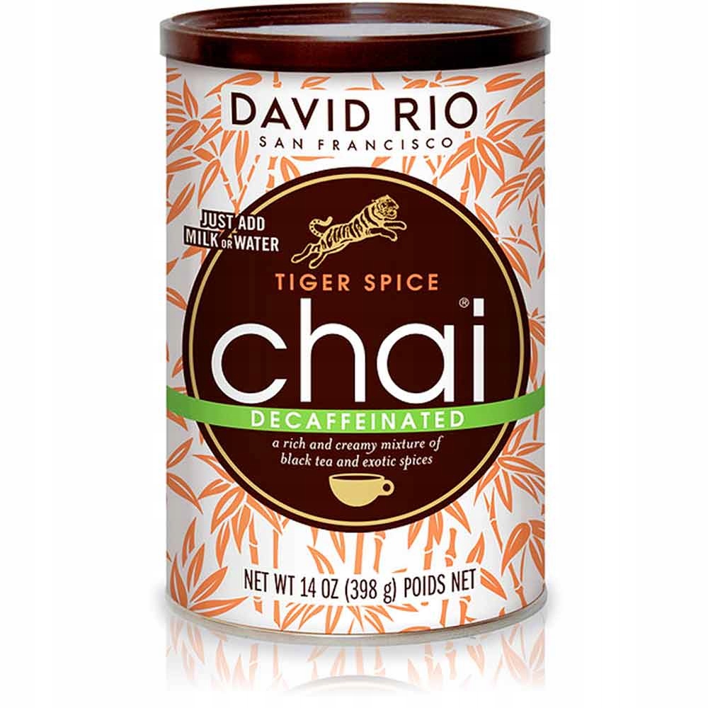 David Rio v prášku Chai Tea Čaj Tiger Spice Decaf 398g