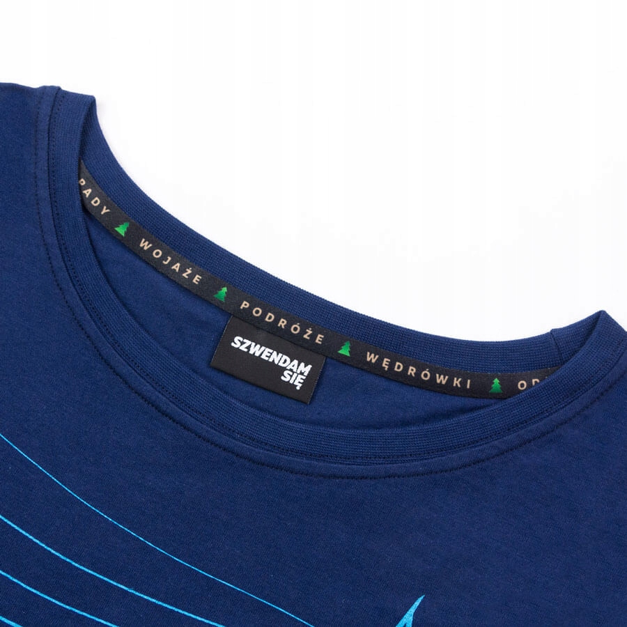 Koszulka turystyczna damska ŻAGLÓWKA granatowa S Rozmiar S
