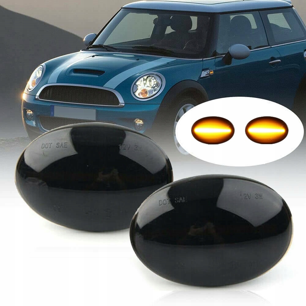 Statické Led Směrovky Mini Cooper R55 R56 R57 R58 R59 Kouřové