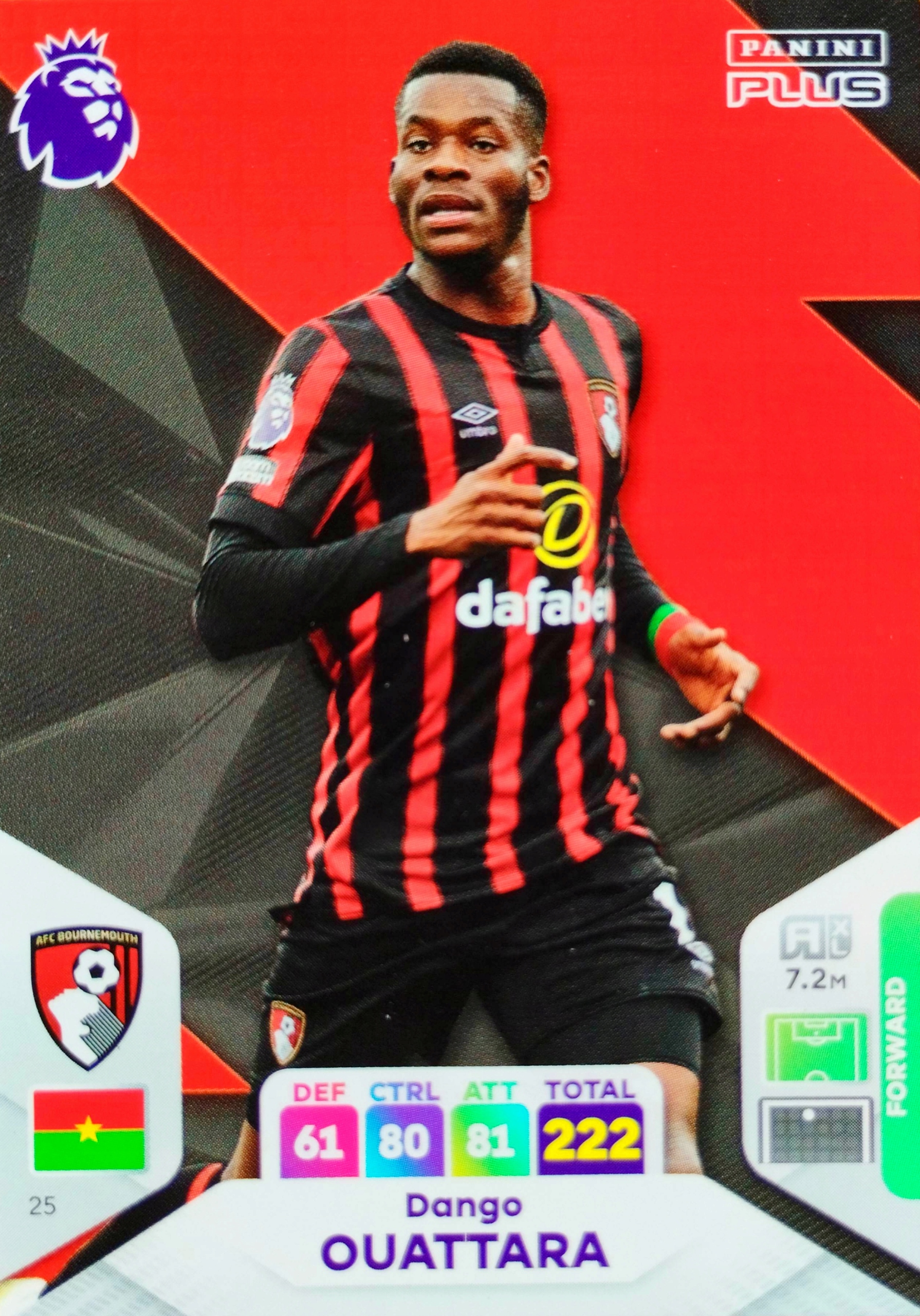 Panini Premier League 2024 Plus 25 Dango Ouattara Bournemouth