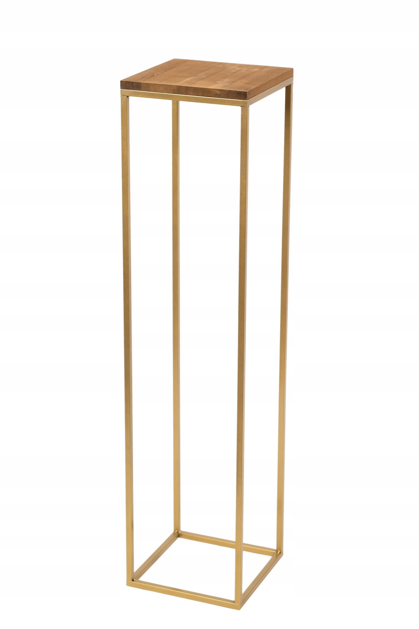 Držák Na Květináč Kovový Stojan Na Květiny Zlatý 100 CM Loft Polský Výrobek