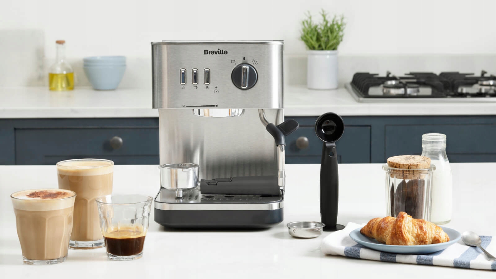 Coffee machine Breville Bijou Barista VCF149X Dominant color silver/grey