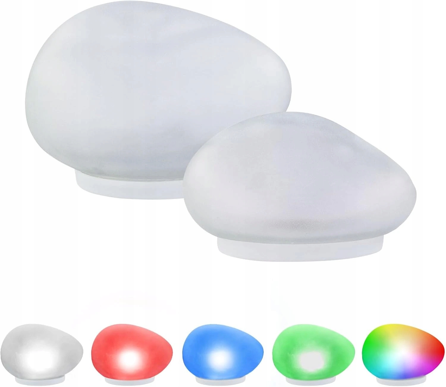 Solárny a vodotesný Led kameň Rgb+w 26x20x14 cm, diaľkové ovládanie