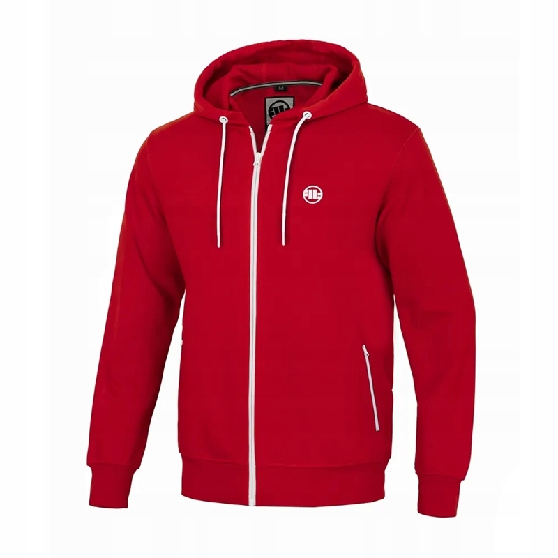 Pit Bull Bluza Z Kapturem Terry Small Logo Red XL