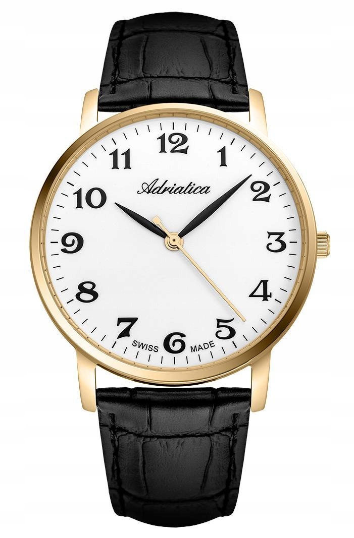 Nový Originální Pánské Hodinky Adriatica A1287.1223QN, černý pásek