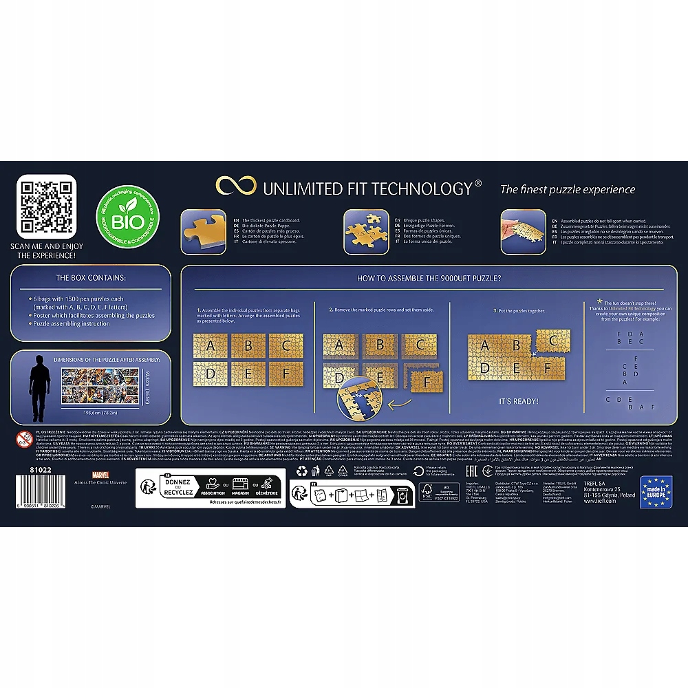 PUZZLE 9000 UFT MARVEL ACROSS THE UNIVERSE 81022