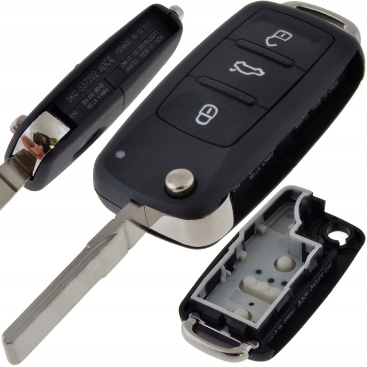 

Obudowa pilot kluczyk do Skoda Rapid Citigo Superb