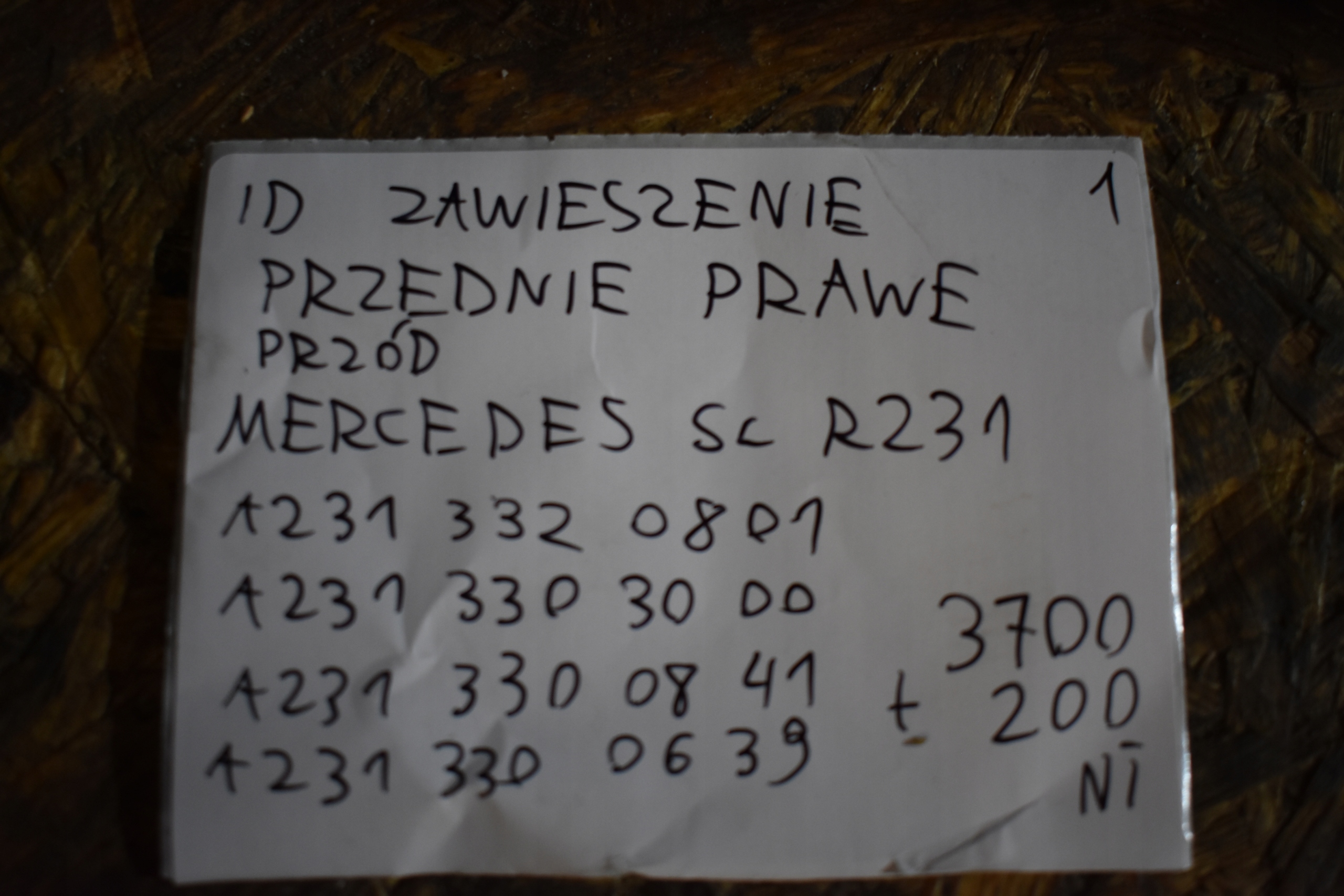 IDEALNE springing front front right MERCEDES SL R231 1