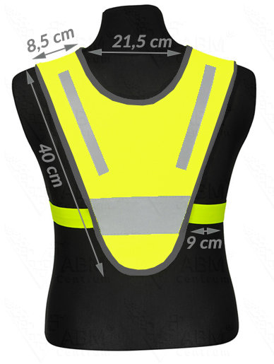 Szelki odblaskowe dla dzieci z bocznymi gumkami kamizelka odblaskowa Marka bez marki
