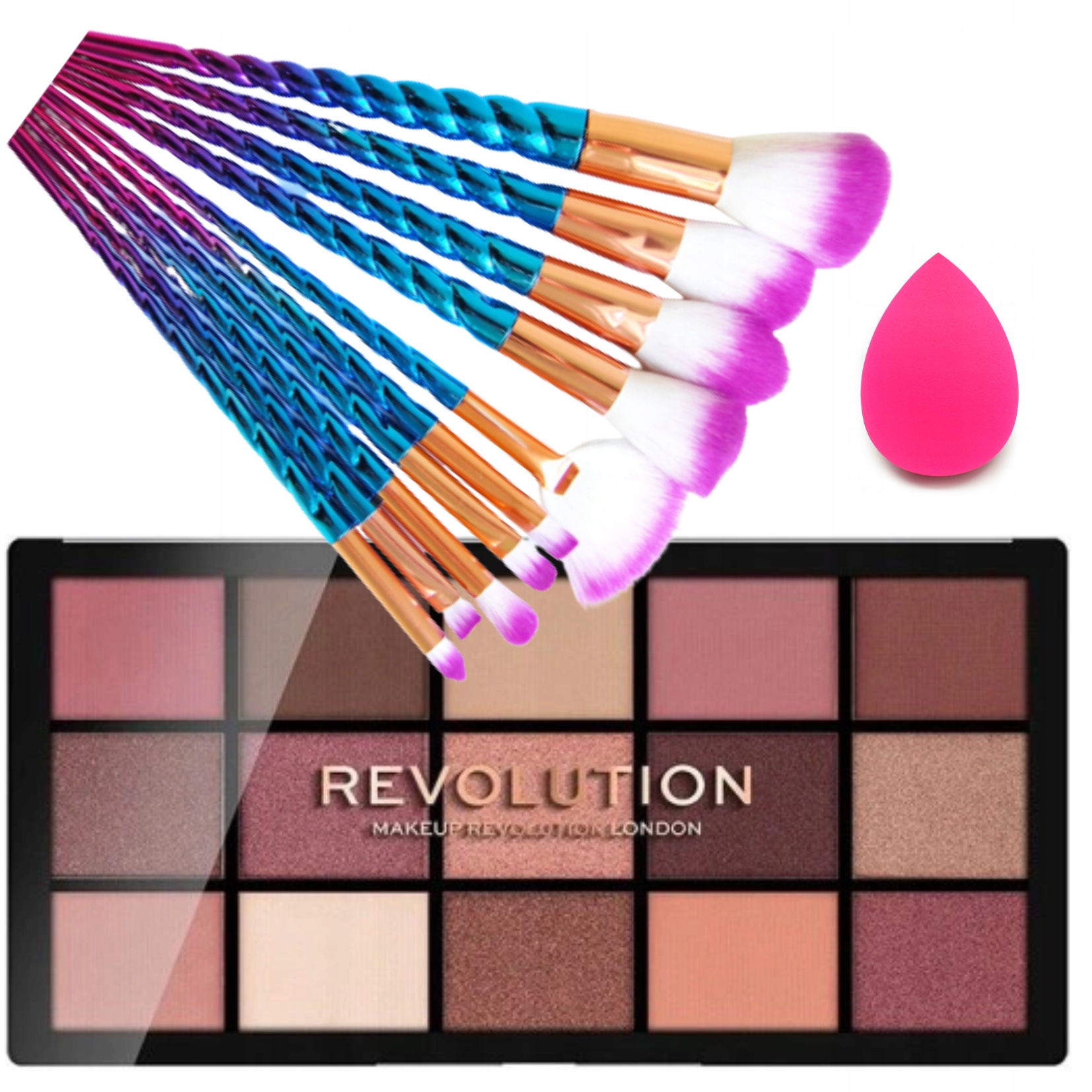 Paleta Cieni Makeup Revolution Zestaw 20 pędzli