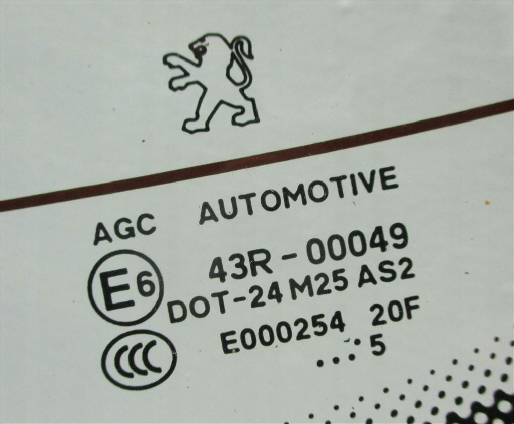 SZYBA TYLNA TYŁ PEUGEOT 607 LIFT Typ samochodu Samochody osobowe