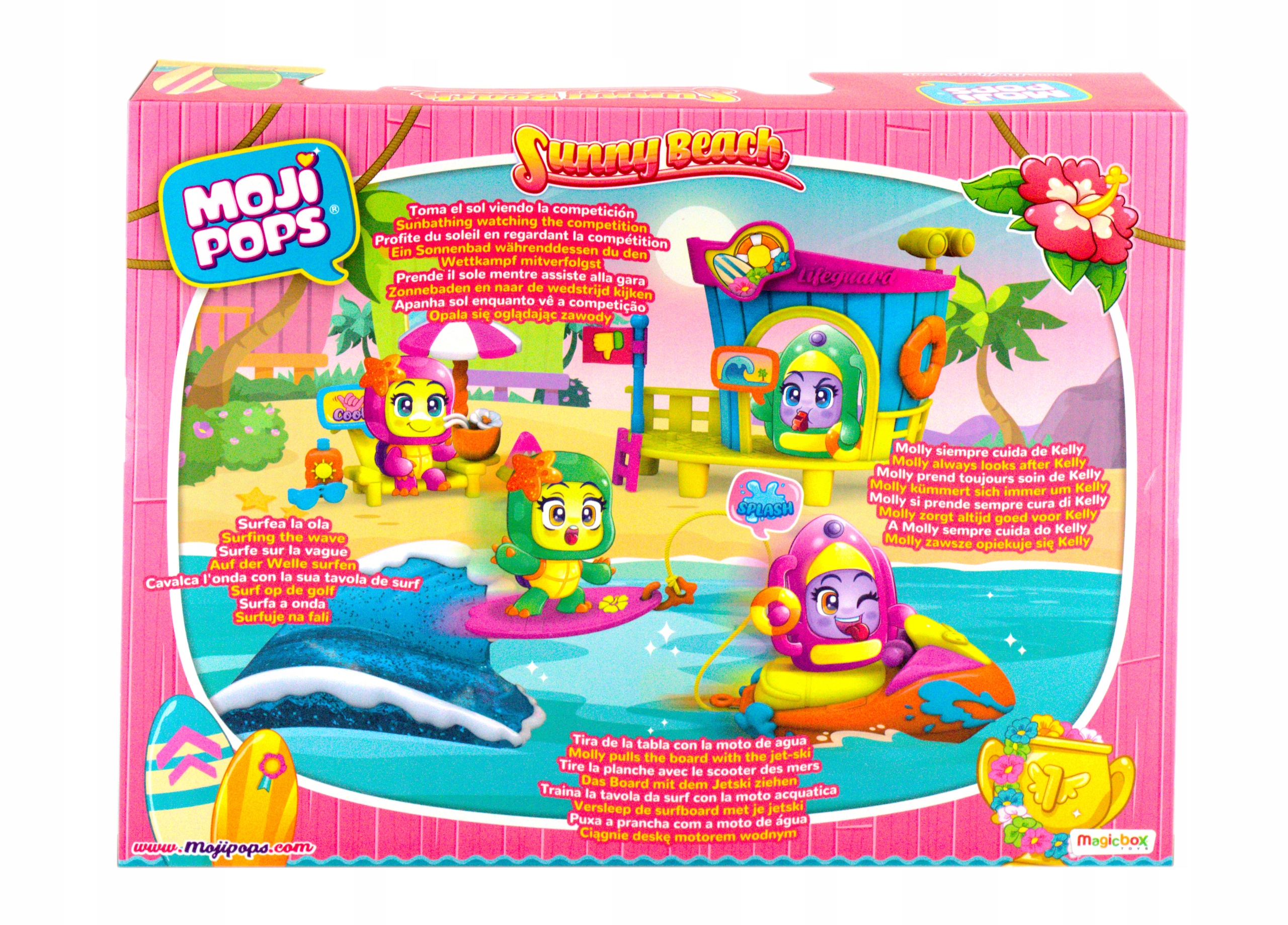 Moji Pops Set sonniger Strand Sammlerstück Figuren Rutsche Sunny Beach NEU OVP 