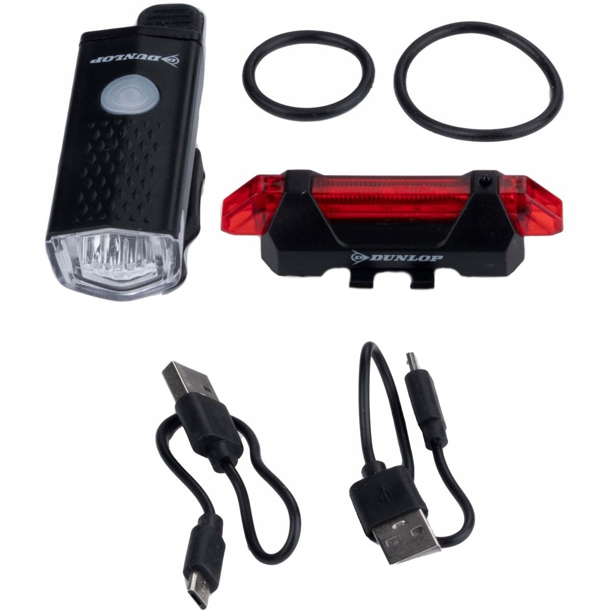 

Dunlop Zestaw Lamp Rowerowych Led Przód I Tył Usb