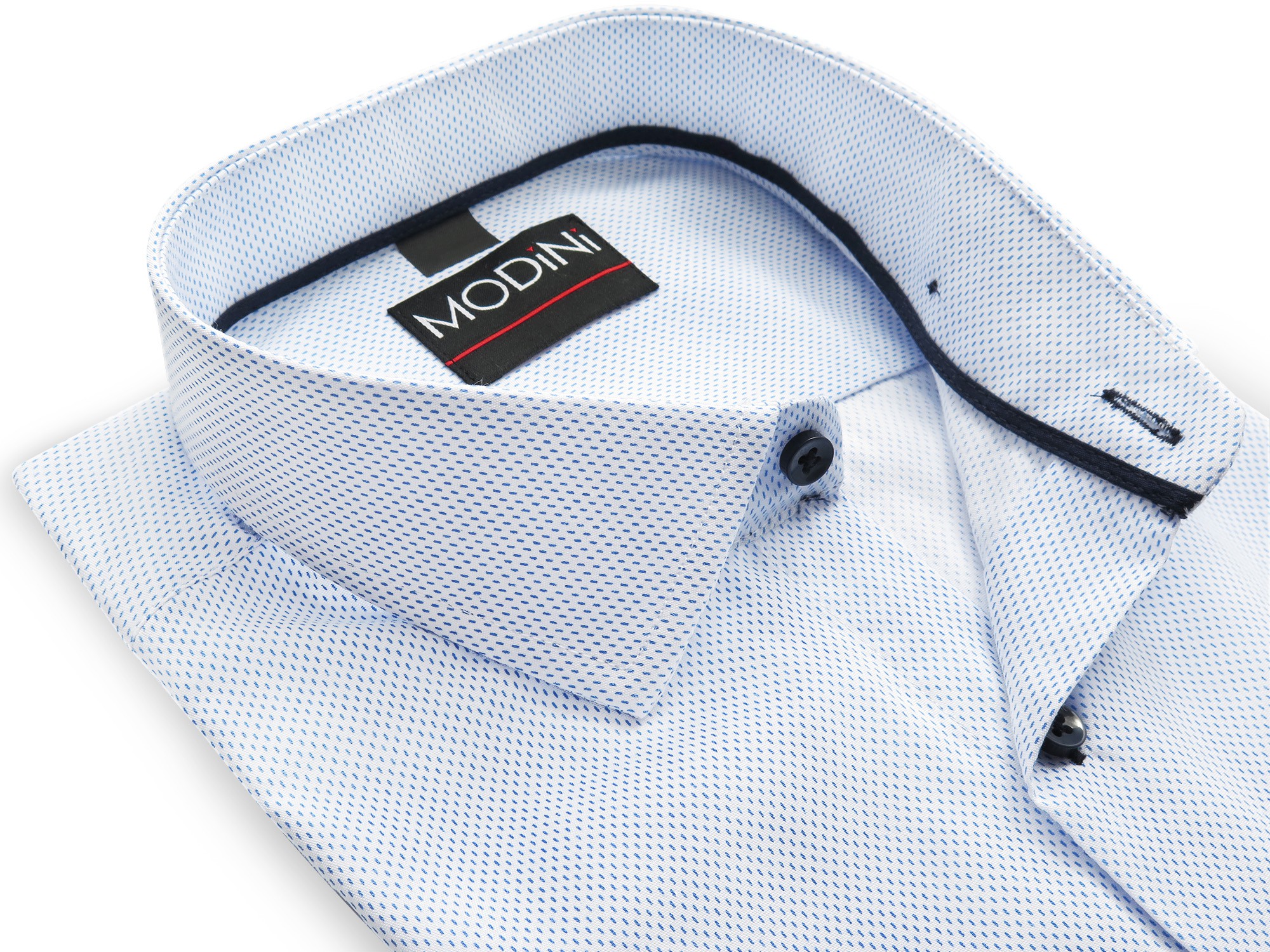 Biała koszula z krótkim rękawem YK16 164-170 42-REGULAR