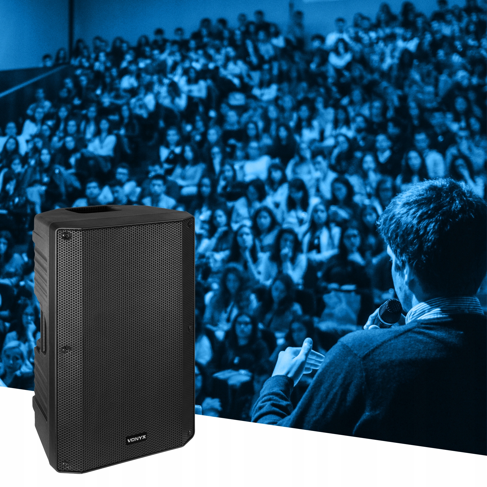 Zestaw aktywny 2x kolumna BT nagłośnienie Vonyx Cechy dodatkowe Bluetooth sterowanie pilotem