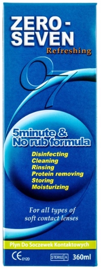 Zero Seven Refreshing płyn do soczewek Horien 360 ml