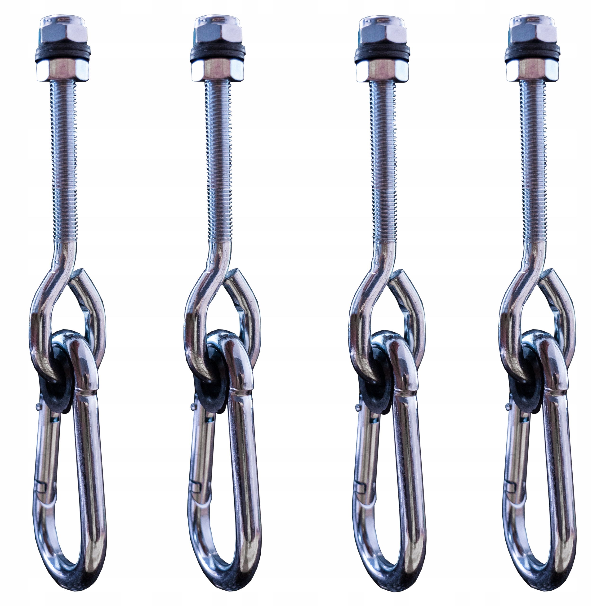 POTENZA haki huśtawkowe z karabińczykami 4 szt. M10